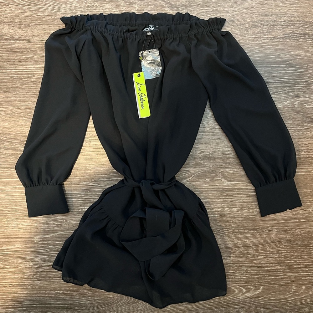NWT Black, OffShoulder Mini, Sam Edelman, 6